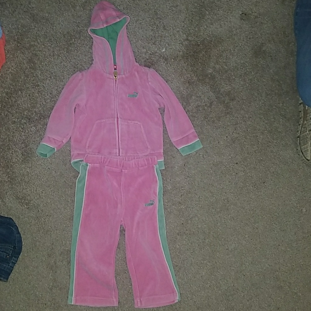 2t puma girls jogger outfit